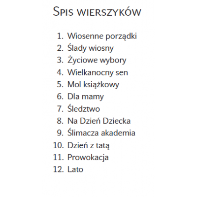 Wierszopełki. Zbiór wierszyków dla milusińskich