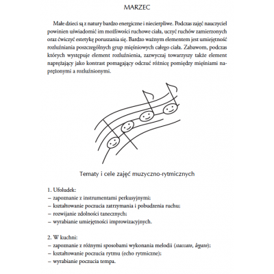 Konspekty zajęć rytmiczno-muzycznych dla grupy 3-4-latków na cały rok szkolny