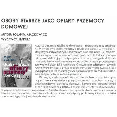 Osoby starsze jako ofiary przemocy domowej