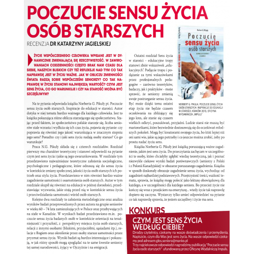 produkt - Poczucie sensu życia osób starszych. Inspiracje do edukacji w starości