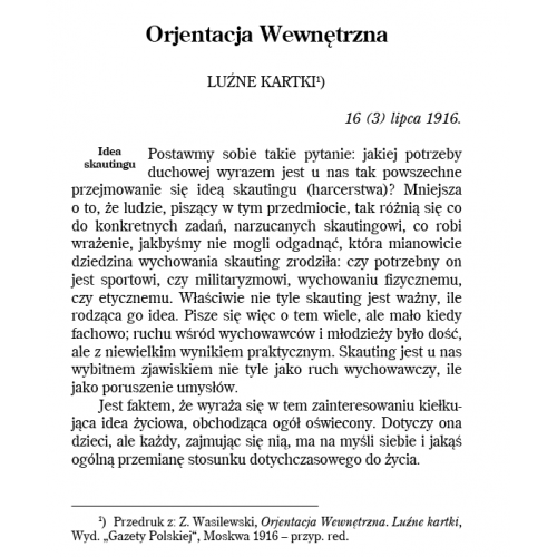 produkt - ORJENTACJA WEWNĘTRZNA. Luźne kartki. Dziesięcioro wskazań